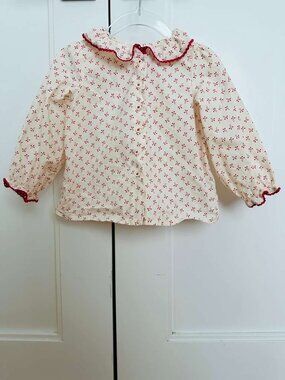 Bonpoint print baby girl shirt size 2
